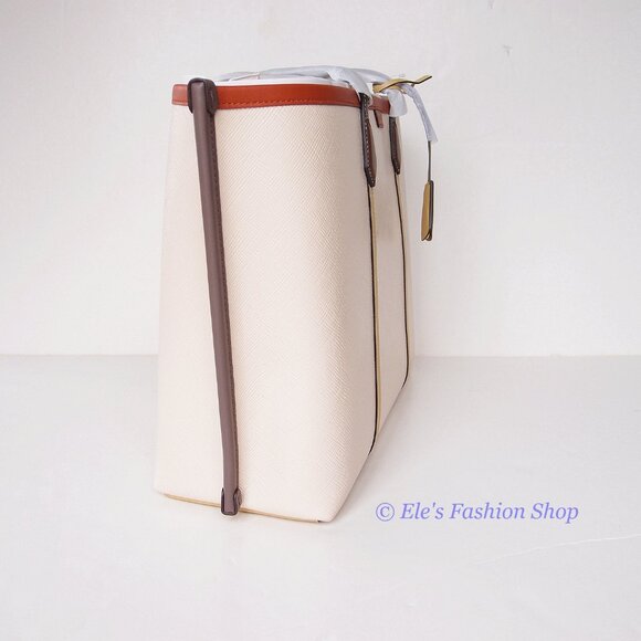 ❤️ NWT Tory Burch Perry Triple Compartment Leather Shoulder Tote Multi Color - Picture 11 of 16